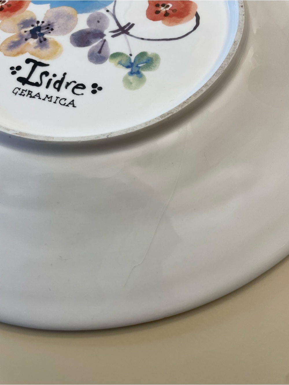 ANTHROPOLOGIE Isidre Ceramica Floral 11" Dinner Plate - Picture 7 of 7